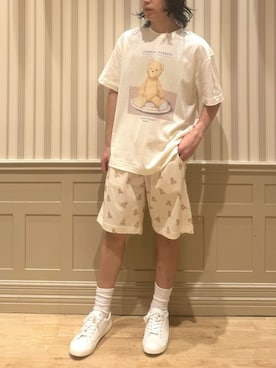 「アイテム（ルームウェア）」を使った、gelato piqueさん（メンズ・170cm）の夏コーディネート