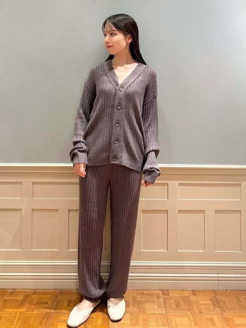 ジェラートピケ 調温スムーズィー カーディガン パンツ セット ネイビー Amazon | ジェラートピケ レディース 調温スムーズィーリブ