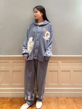 「アイテム（ルームウェア）」を使った、gelato piqueさん（レディース・161cm）の秋コーディネート