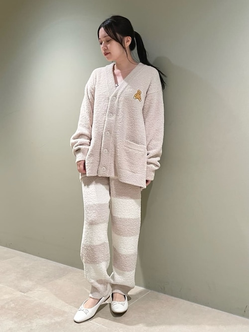 ONLINE限定】【HOMME】ベビモコベアワンポイントカーディガン（ルーム