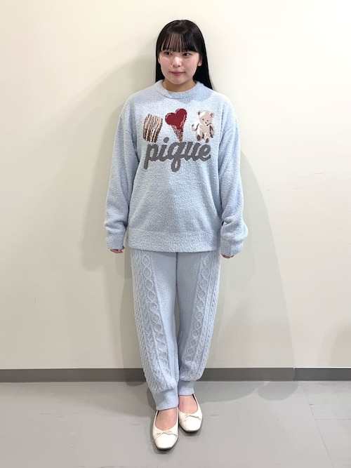 アランロングパンツ（ルームウェア/パジャマ）｜gelato pique