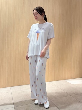 「アイテム（ルームウェア）」を使った、gelato piqueさん（レディース・158cm）の春コーディネート