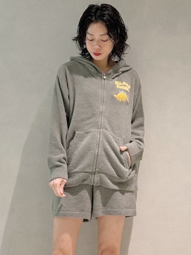 「アイテム（ルームウェア/パジャマ）」を使った、gelato piqueさん（レディース・168cm）の冬コーディネート