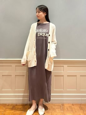 「アイテム（ルームウェア）」を使った、gelato piqueさん（レディース・161cm）の秋コーディネート