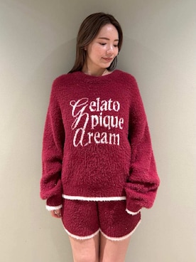 「アイテム（ルームウェア）」を使った、gelato piqueさん（レディース・157cm）の冬コーディネート