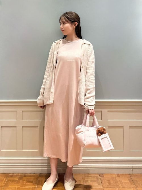 インレイロゴワンピース（ルームワンピース）｜gelato pique