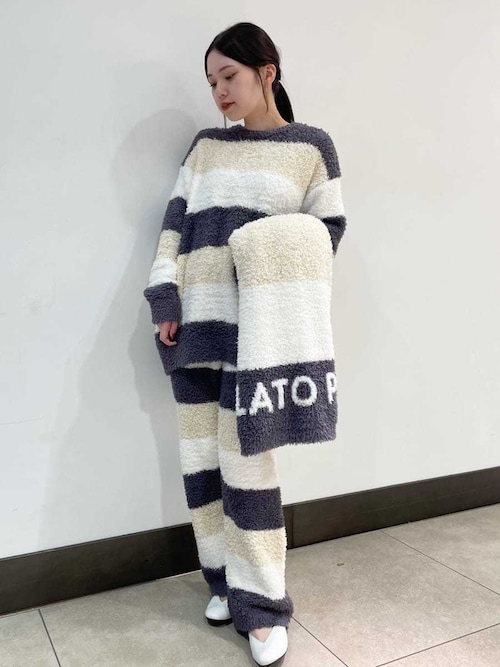 ジェラート3ボーダープルオーバー（ルームウェア/パジャマ）｜gelato