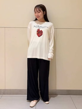 「アイテム（ルームウェア、ブラック系）」を使った、gelato piqueさん（レディース・158cm）の秋コーディネート