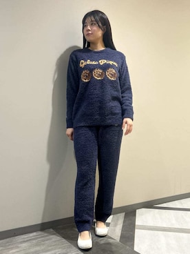 「アイテム（ルームウェア/パジャマ）」を使った、gelato piqueさん（レディース・165cm）の冬コーディネート