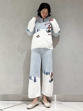 「アイテム（ルームウェア）」を使った、gelato piqueさん（レディース・168cm）の秋コーディネート