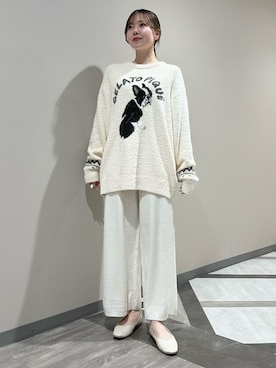 「アイテム（ルームウェア）」を使った、gelato piqueさん（レディース・158cm）の冬コーディネート