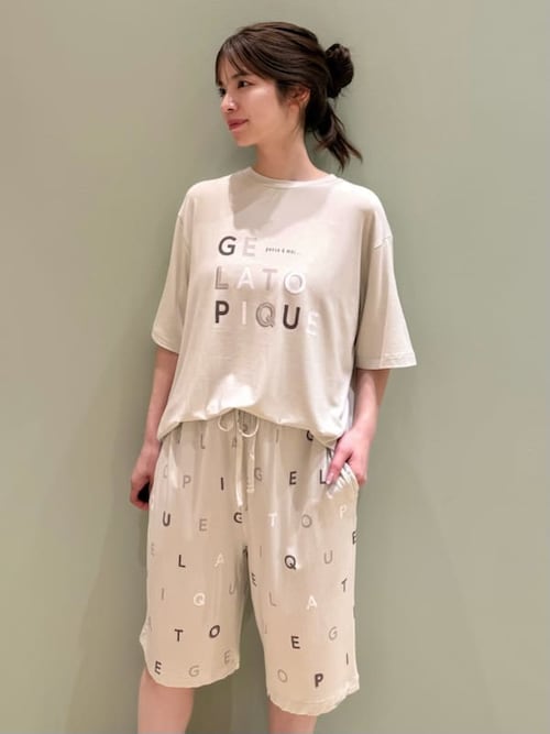 セール】【HOMME】【接触冷感】レーヨンロゴワンポイントTシャツ