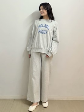 「アイテム（ルームウェア）」を使った、gelato piqueさん（レディース・164cm）の秋コーディネート