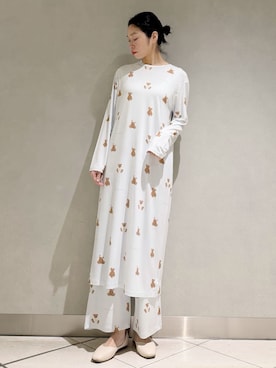 「アイテム（ルームウェア/パジャマ）」を使った、gelato piqueさん（レディース・168cm）の冬コーディネート