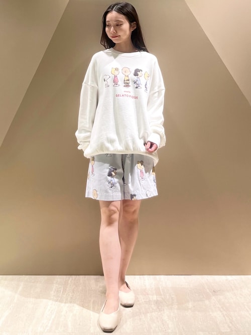 セール】【PEANUTS】総柄ショートパンツ（ルームウェア/パジャマ