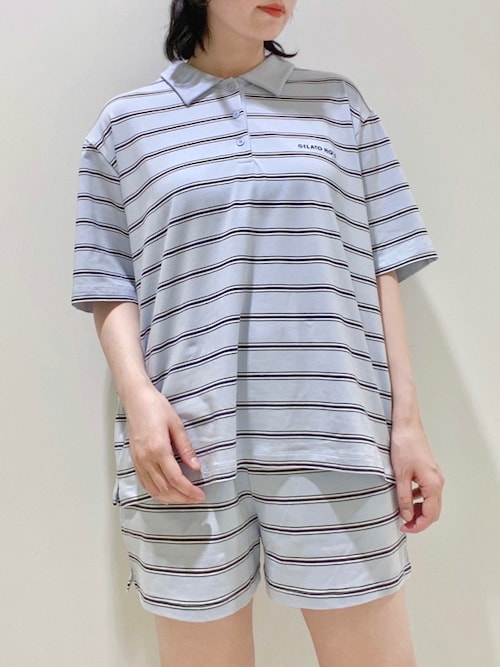 セール】マルチボーダーショートパンツ（ルームウェア/パジャマ