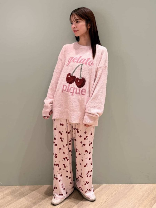 【ジェラートピケ】PEANUT ベビモコパジャマセット ピンク フリー ジェラートピケ】PEANUT ベビモコパジャマセット ピンク フリー