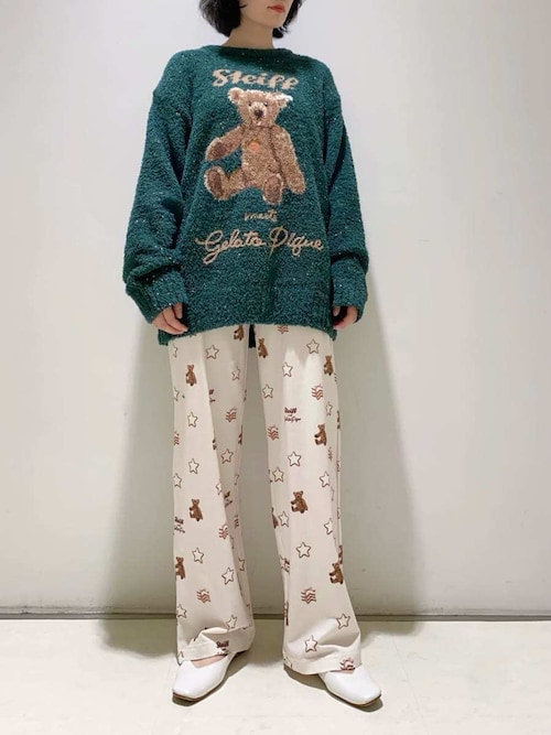 gelato pique パウダーネップジャガードプルオーバー gelato pique｜【Steiff】パウダーネップジャガードプルオーバー