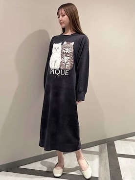 「アイテム（ルームウェア）」を使った、gelato piqueさん（レディース・158cm）の秋コーディネート