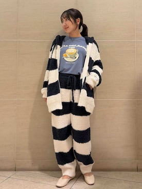 「アイテム（ルームウェア）」を使った、gelato piqueさん（レディース・158cm）の秋コーディネート