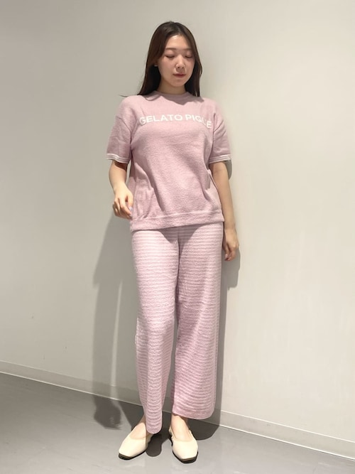 スムーズィーロゴジャガードプルオーバー&ロングパンツセット（ルーム