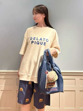「アイテム（ルームウェア/パジャマ）」を使った、gelato piqueさん（レディース・161cm）の夏コーディネート