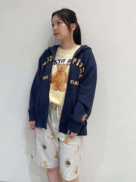 「アイテム（ルームウェア）」を使った、gelato piqueさん（レディース・158cm）の夏コーディネート