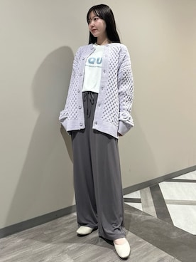 「アイテム（ルームウェア、グレー系）」を使った、gelato piqueさん（レディース・158cm）の秋コーディネート