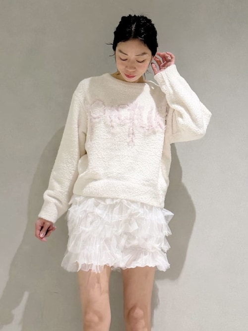 フリルロゴプルオーバー（ルームウェア/パジャマ）｜gelato pique