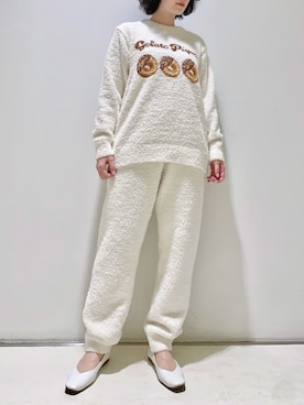 「アイテム（ルームウェア）」を使った、gelato piqueさん（レディース・155cm）の冬コーディネート