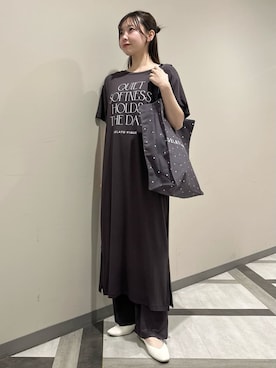 「アイテム（ルームウェア）」を使った、gelato piqueさん（レディース・158cm）の春コーディネート