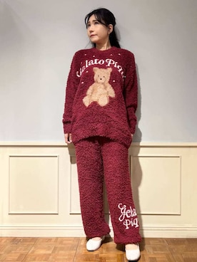 「アイテム（ルームウェア/パジャマ）」を使った、gelato piqueさん（レディース・158cm）の秋コーディネート