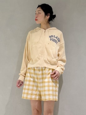 「アイテム（ルームウェア）」を使った、gelato piqueさん（レディース・168cm）の冬コーディネート