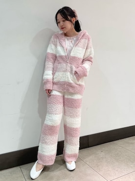 「クリスマス」｜「アイテム（ルームウェア/パジャマ）」を使った、gelato piqueさん（レディース・158cm）の秋コーディネート