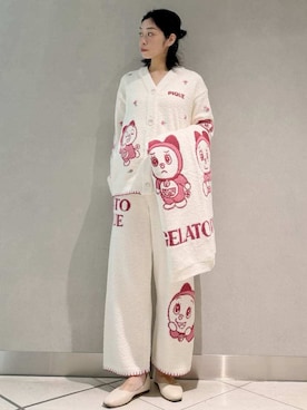 「アイテム（ブランケット）」を使った、gelato piqueさん（レディース・168cm）の冬コーディネート