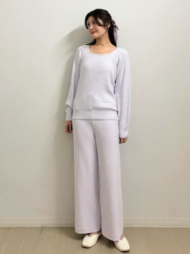 「アイテム（ルームウェア）」を使った、gelato piqueさん（レディース・164cm）の冬コーディネート