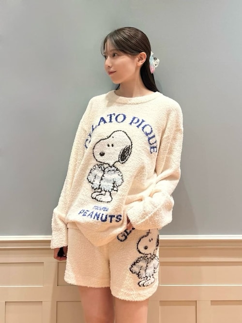 PEANUTS】【ONLINE限定】オリジナルアート ジャガードプルオーバー