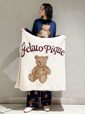 「アイテム（ルームウェア）」を使った、gelato piqueさん（レディース・168cm）の冬コーディネート
