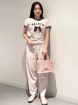 「アイテム（ルームウェア）」を使った、gelato piqueさん（レディース・162cm）の夏コーディネート