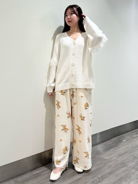 「アイテム（ルームウェア、オレンジ系）」を使った、gelato piqueさん（レディース・158cm）の夏コーディネート
