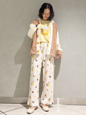 「アイテム（ルームウェア）」を使った、gelato piqueさん（レディース・168cm）の夏コーディネート