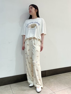「アイテム（ルームウェア）」を使った、gelato piqueさん（レディース・158cm）の夏コーディネート