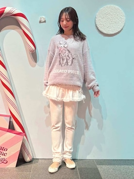 「アイテム（その他ルームウェア）」を使った、gelato piqueさん（レディース・156cm）の冬コーディネート