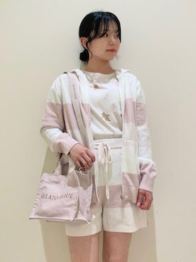 「アイテム（ルームウェア/パジャマ）」を使った、gelato piqueさん（レディース・155cm）の春コーディネート