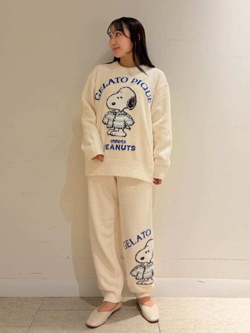 PEANUTS】【ONLINE限定】オリジナルアート ジャガードプルオーバー