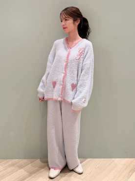 「アイテム（ルームウェア、ブルー系）」を使った、gelato piqueさん（レディース・156cm）の秋コーディネート