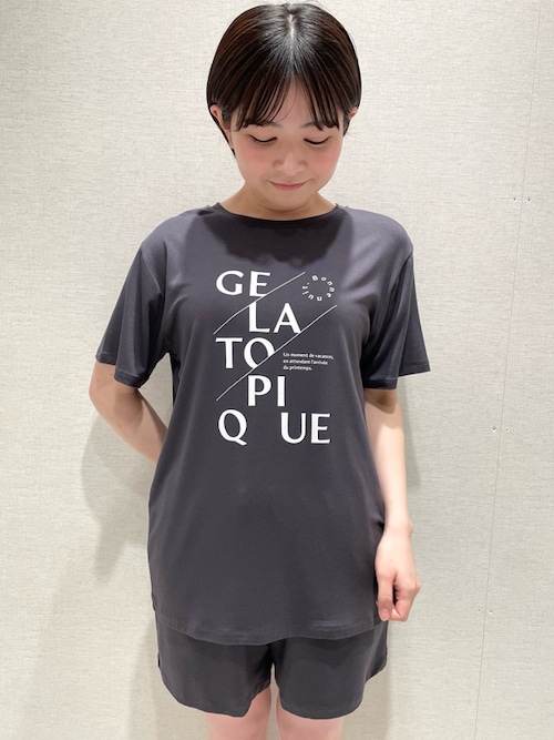 セール】レーヨンロゴTシャツ（ルームウェア/パジャマ）｜gelato