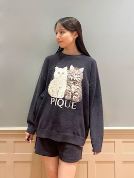 「アイテム（ルームウェア/パジャマ）」を使った、gelato piqueさん（レディース・161cm）の秋コーディネート
