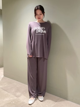 「アイテム（ルームウェア/パジャマ）」を使った、gelato piqueさん（レディース・158cm）の秋コーディネート