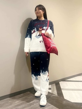 「アイテム（ルームウェア/パジャマ）」を使った、gelato piqueさん（レディース・165cm）の秋コーディネート